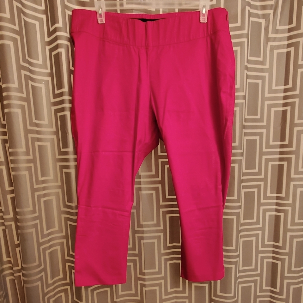 Cropped side zip pant